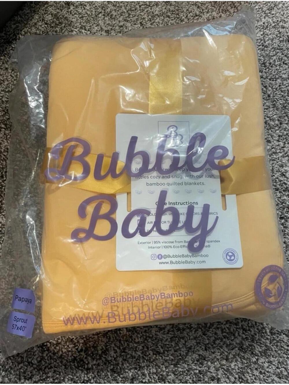 Bubble baby papaya sprout bamboo blanket